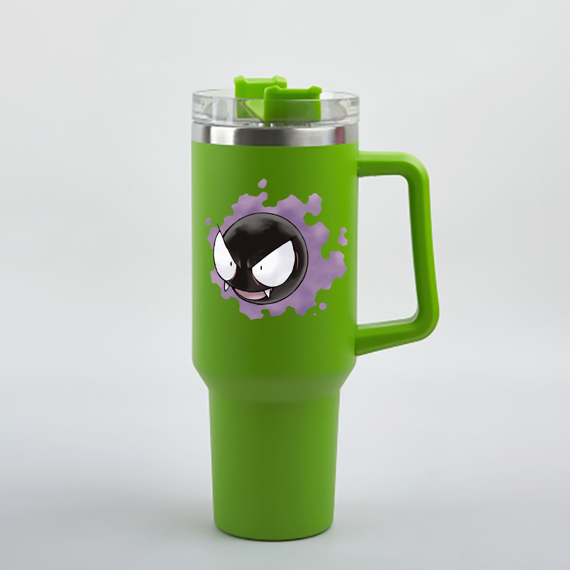 （画像用） ポケットモンスター Pokémon 1200mL車用タンブラー - クリスタルステッカー（プラスチックストロー付き）